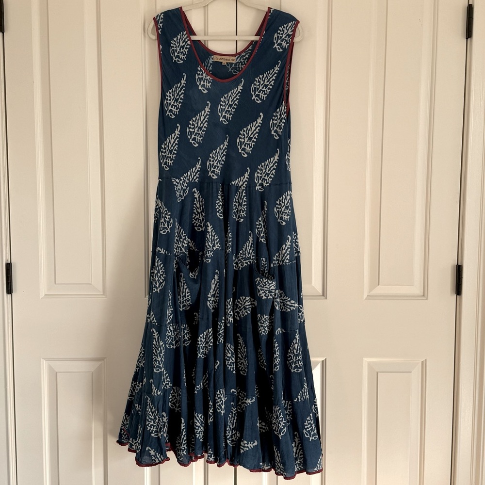 Hand Blocked Print Dress from Santa Fe